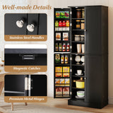 Alacena de cocina 65.5 pulgadas, mueble alto independiente tipo bufé