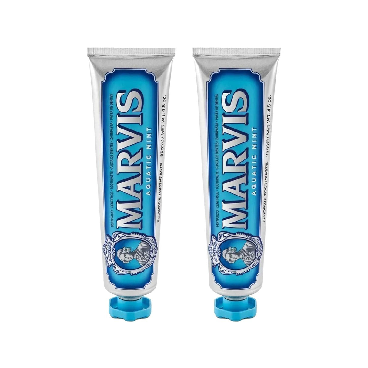Marvis Aquatic Mint Toothpaste 2-Pack - Premium Oral Care with Refreshing Mint Flavor
