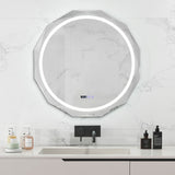 Espejo de baño LED antivaho con temperatura de 3 colores sin escalonamientos