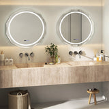 Espejo de baño LED antivaho con temperatura de 3 colores sin escalonamientos