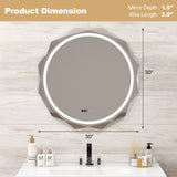 Espejo de baño LED antivaho con temperatura de 3 colores sin escalonamientos