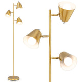 Lámpara de pie LED de 3 luces de 64 pulgadas, luz de lectura para sala de estar o dormitorio