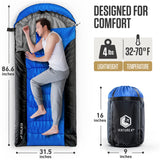 Saco de dormir XXL para campistas grandes y altos