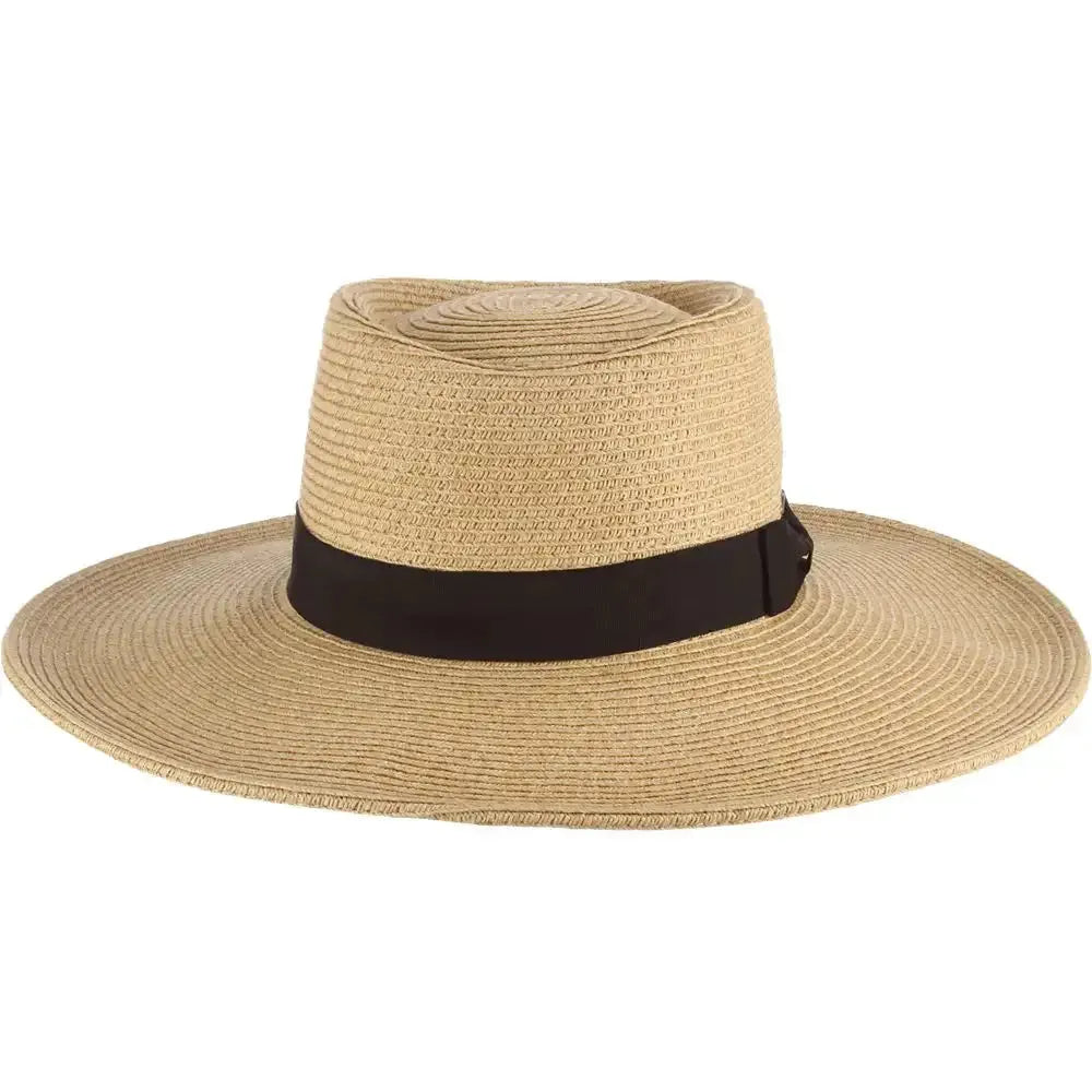 Scala Diego - Sombrero de Sol de Paja para Mujer