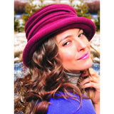 Scala Wilma - Sombrero cloché de fieltro de lana para mujer