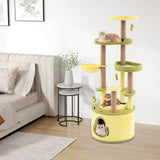 Árbol para Gatos Grande de Aguacate, Torre para Gatos de Varios Niveles con Condominio Privado-Verde