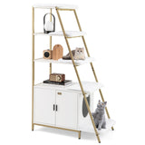 Large Cat Litter Box Enclosure with Storage and Ladder Shelf