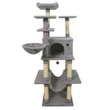 Árbol rascador grande para gatos de interior, torre para gatos de 160 cm de altura