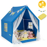 Carpa de juegos grande de 48 x 42 x 50 pulgadas con tapete de algodón lavable, regalo de cumpleaños/vacaciones para niños