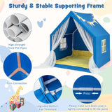 Carpa de juegos grande de 48 x 42 x 50 pulgadas con tapete de algodón lavable, regalo de cumpleaños/vacaciones para niños