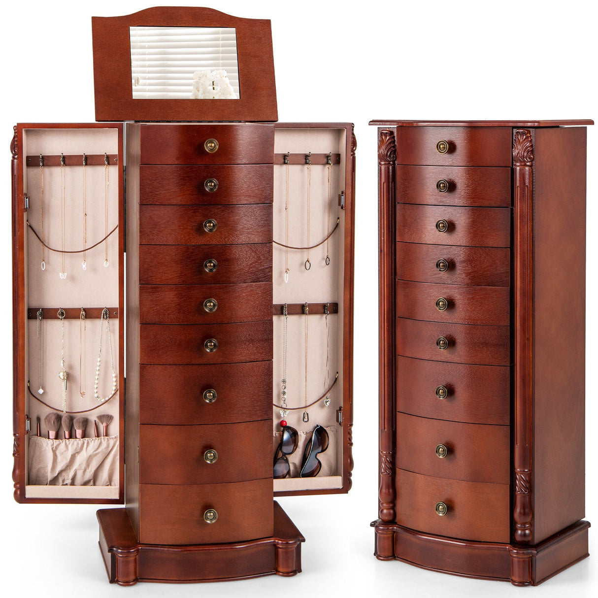 Organizador de Joyas Grande de Madera