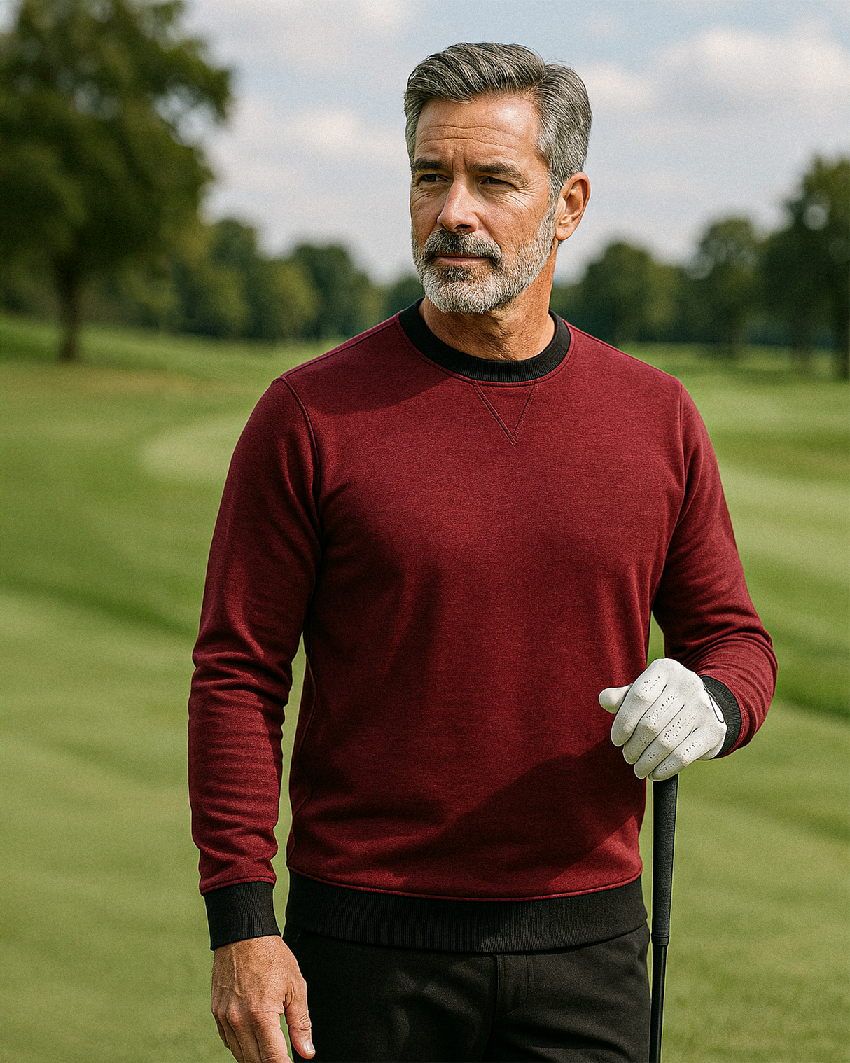 Sudadera Cuello Redondo Player Preferred™ - Merlot