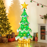 Lighted Christmas Tree Outdoor Indoor 3D Mesh Tree with 34 Colorful Strawberry Bulbs-M