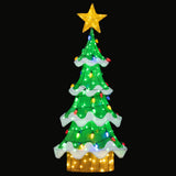 Lighted Christmas Tree Outdoor Indoor 3D Mesh Tree with 34 Colorful Strawberry Bulbs-M