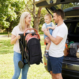 Cochecito de bebé ligero, compacto para viajes, con plegado con una mano