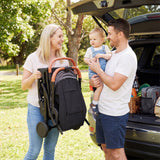 Cochecito de bebé ligero, compacto para viajes, con plegado con una mano