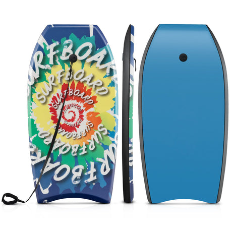 Tabla de surf ligera de 33/37/41 pulgadas, con núcleo de EPS, cubierta de XPE, parte inferior de HDPE y diseño multicolor.4
