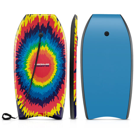Tabla de bodyboard/boogie board ligera de 33/37/41 pulgadas con núcleo de EPS, cubierta de XPE, parte inferior de HDPE multicolor