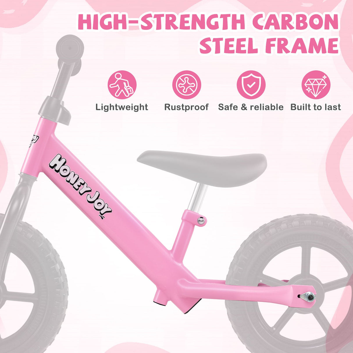 Bicicleta de equilibrio ligera sin pedales para niños pequeños