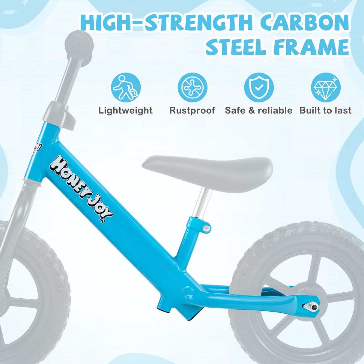 Bicicleta de equilibrio ligera sin pedales para niños pequeños