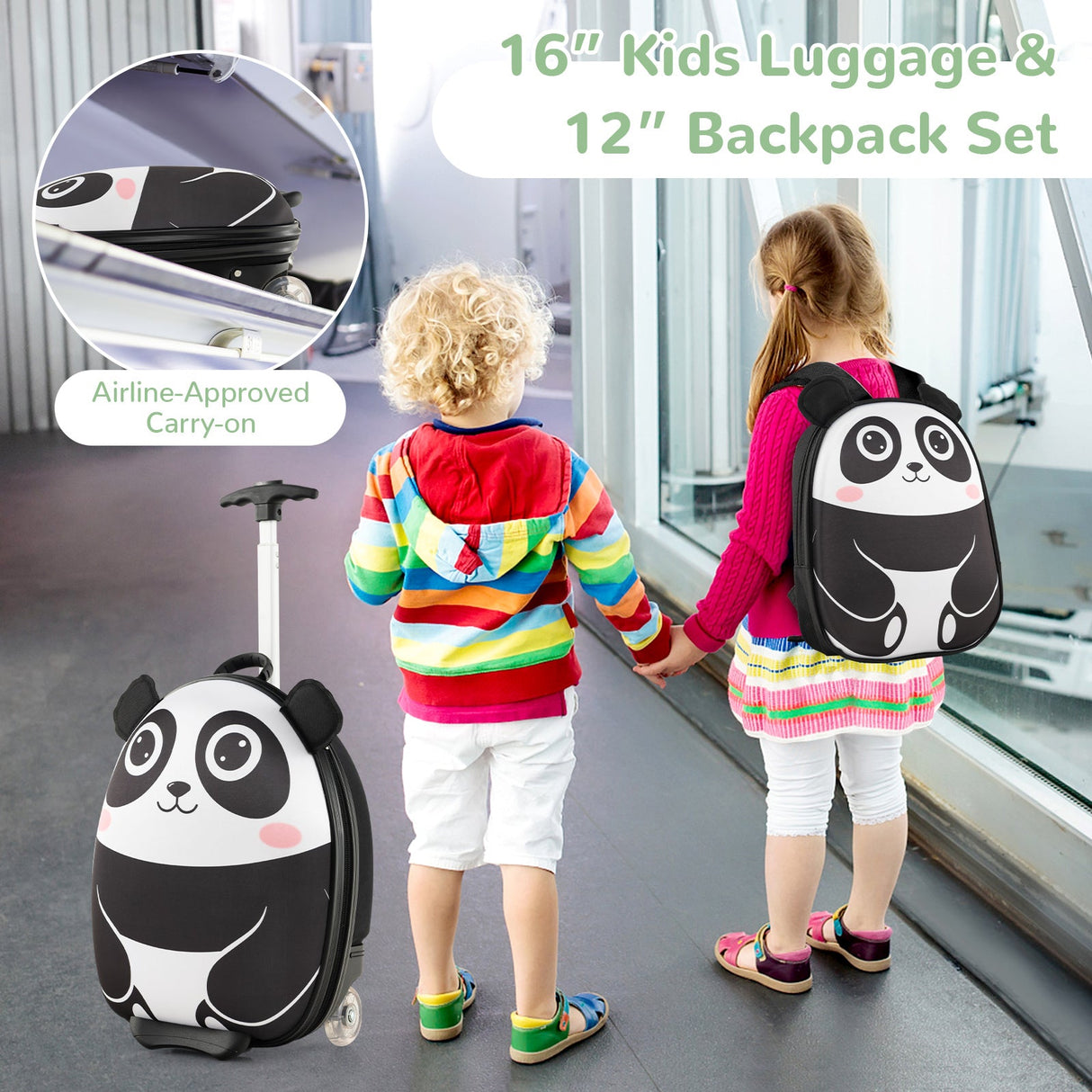 Maleta de ruedas ligera y portátil para niños