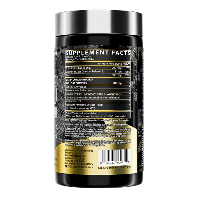 Nutrex LIPO-6 Hers Ultra Concentrate, 60 cápsulas