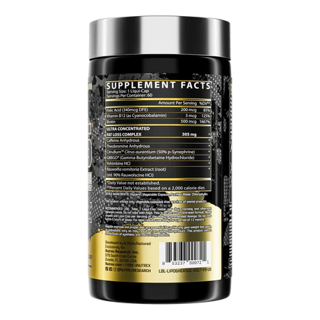 Nutrex LIPO-6 Hers Ultra Concentrate, 60 cápsulas