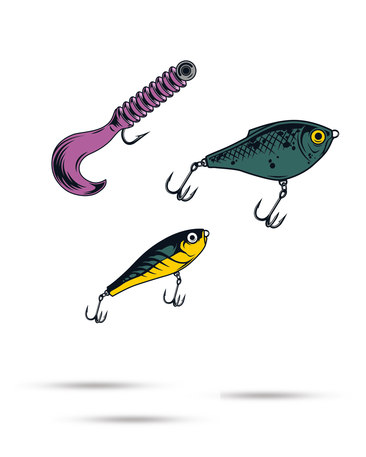 Señuelos de pesca Marcadores de bola - Paquete de 3