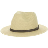Scala Amazon Safari - Sombrero Fedora Outback de Paja con Protección Solar UPF 50+