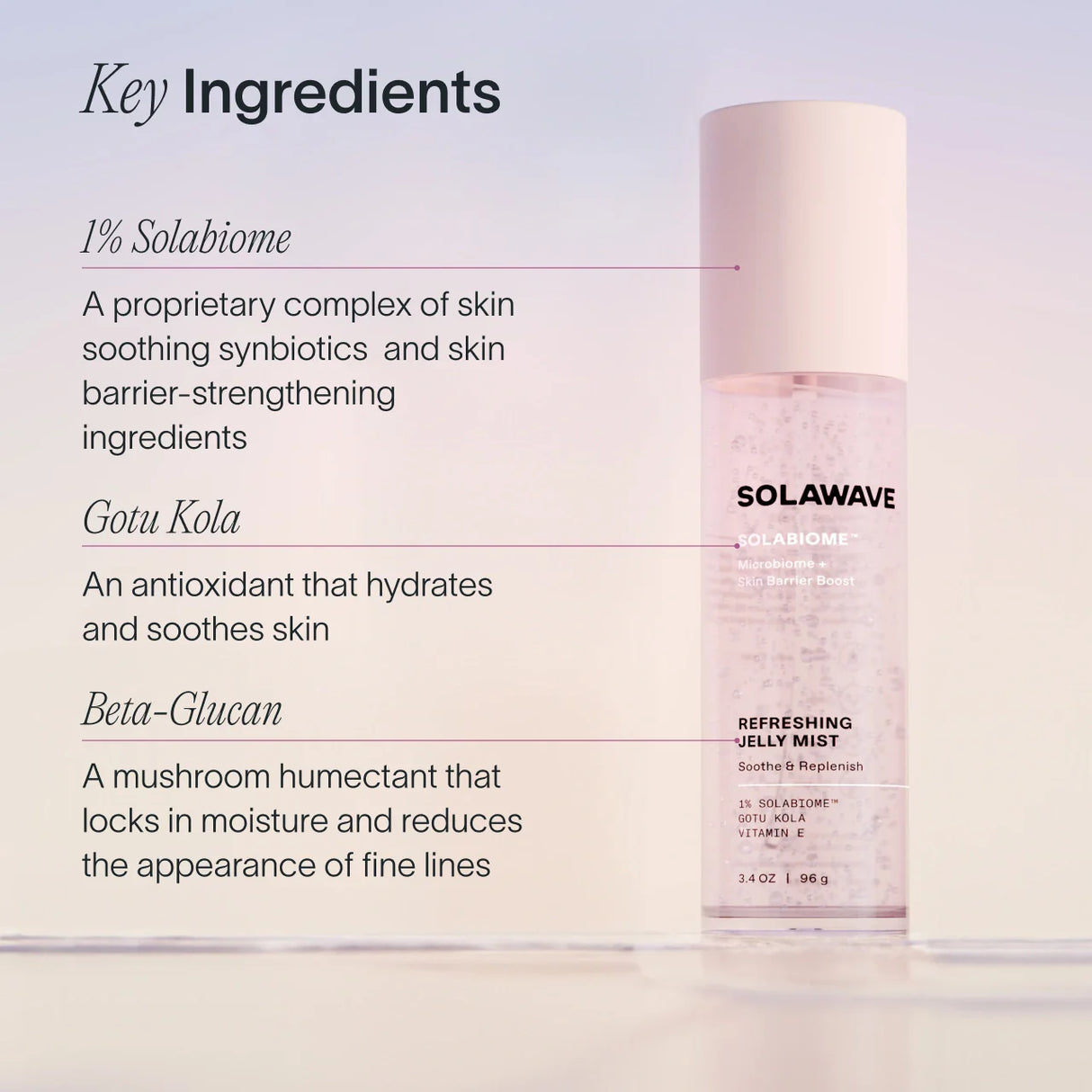 Bruma refrescante en gel pre y probiótica