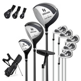 Mens LeftHanded Complete Golf Clubs and Bag Set Portable Lightweight Golf Stand Bag