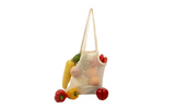 Bolso de mano de malla y tela