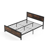 Metal Bed Frame with Headboard and Footboard