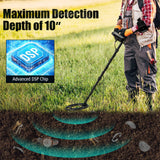 Detector de metales con pantalla LCD retroiluminada y chip DSP avanzado