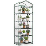 Mini Greenhouse Portable Plant Grow House with 5 Tier Shelves