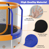 Mini Trampoline with Enclosure and Heavy-duty Metal Frame