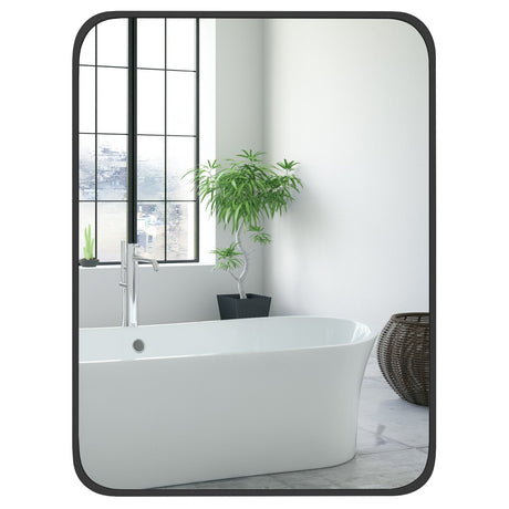 Espejo de pared rectangular minimalista de 24 x 32 pulgadas