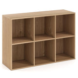 Modern 6-Cube Bookcase with Anti-tipping Kits for Bedroom Living Room-White