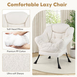 Sillón moderno con reposapiés plegable y almohada para la cabeza