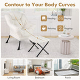 Sillón moderno con reposapiés plegable y almohada para la cabeza
