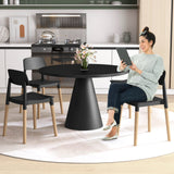 Juego de 4 sillas de comedor modernas con respaldo ergonómico para comedor