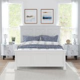2-Drawer Nightstand Modern Faux Marble Bedside Table with Storage-White