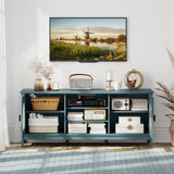 Mueble para TV Moderno Vintage con Estantes Ajustables y 2 Orificios para Cables para Televisores de hasta 65 Pulgadas