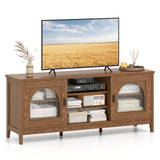 Mueble para TV Moderno Vintage con Estantes Ajustables y 2 Orificios para Cables para Televisores de hasta 65 Pulgadas