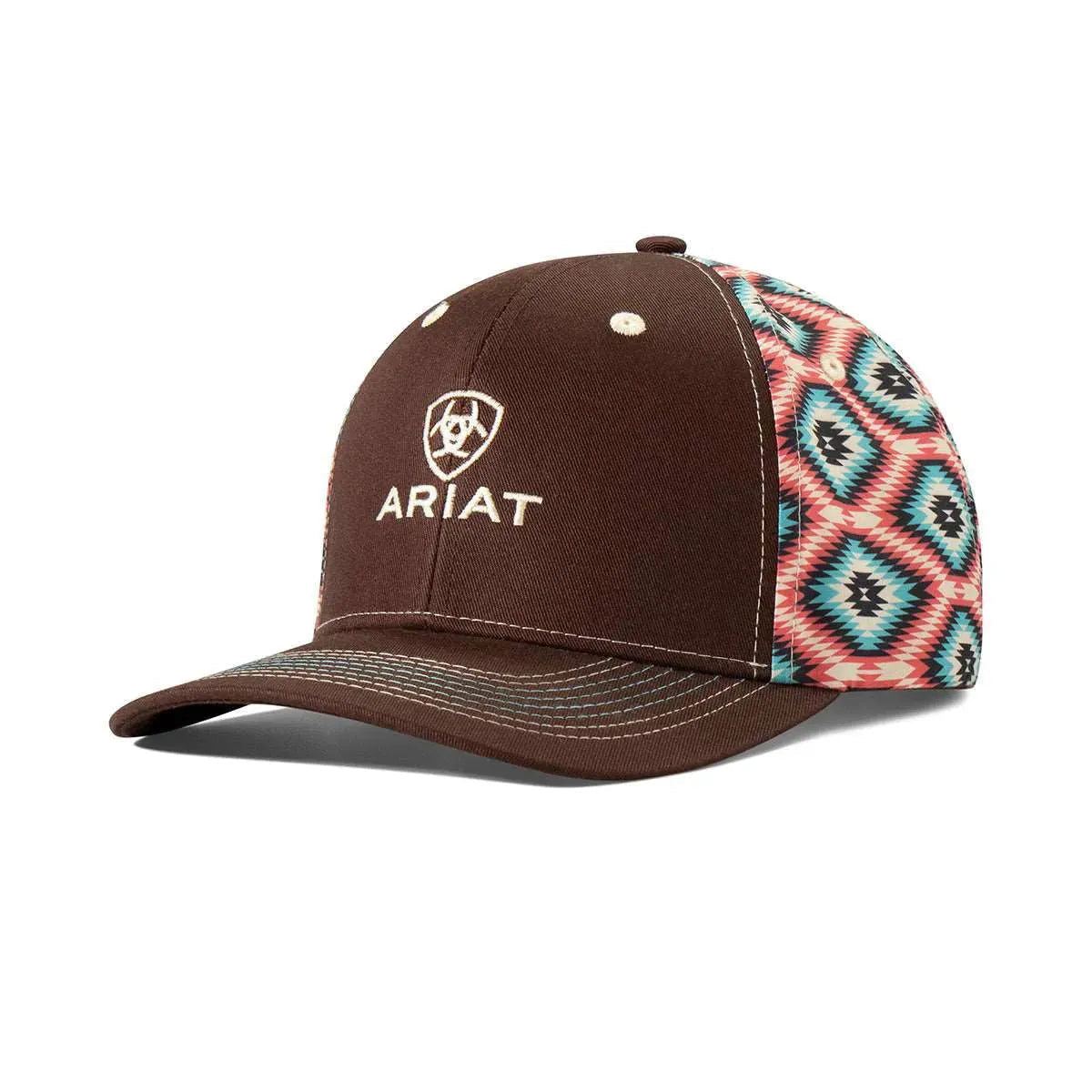 Gorra con diseño azteca ARIAT (marrón/multicolor)