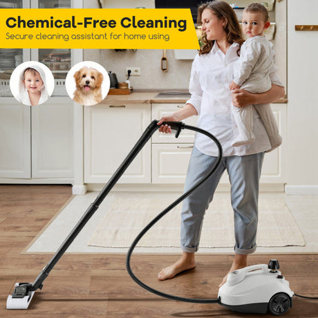 Limpiadora a Vapor Multiusos de 1800W con Tanque de 61 oz