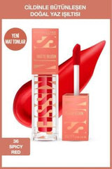 Maybelline New York Sunkisser Spicy Red Liquid Matte Blush: Long Lasting, Highly Pigmented, Warm Toned, & Natural Matte Finish