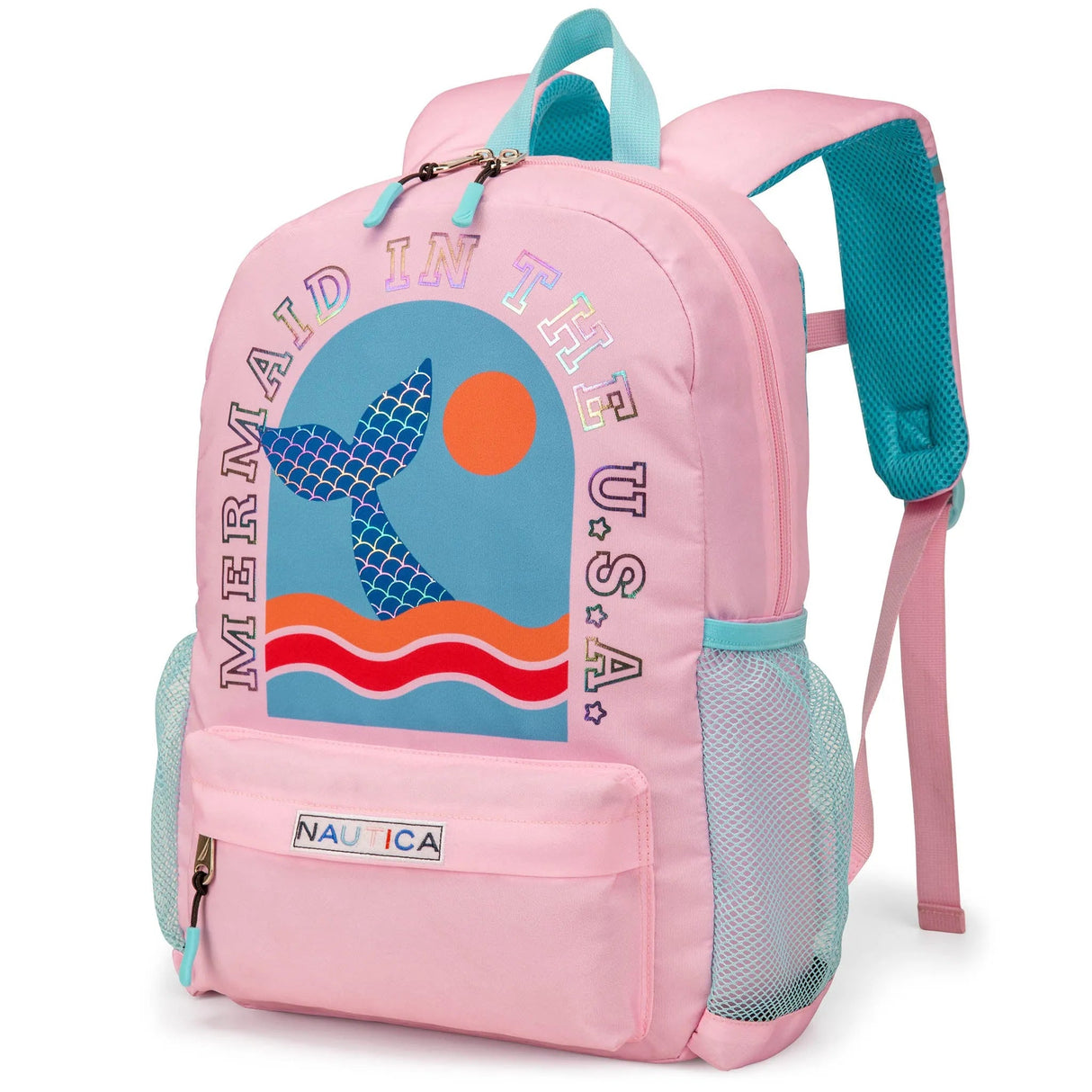Mochila escolar para niños | Cola de sirena | 40 cm de alto