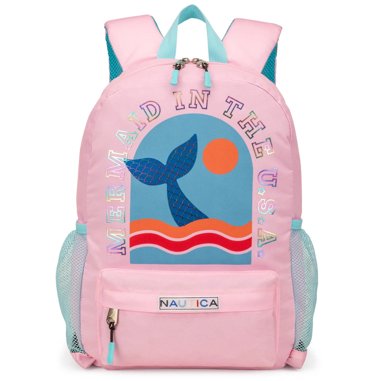 Mochila escolar para niños | Cola de sirena | 40 cm de alto