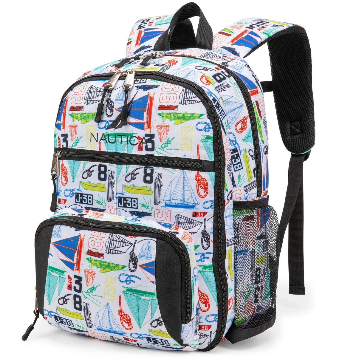 Mochila escolar para niños | Barcos de vela | 40,6 cm de alto